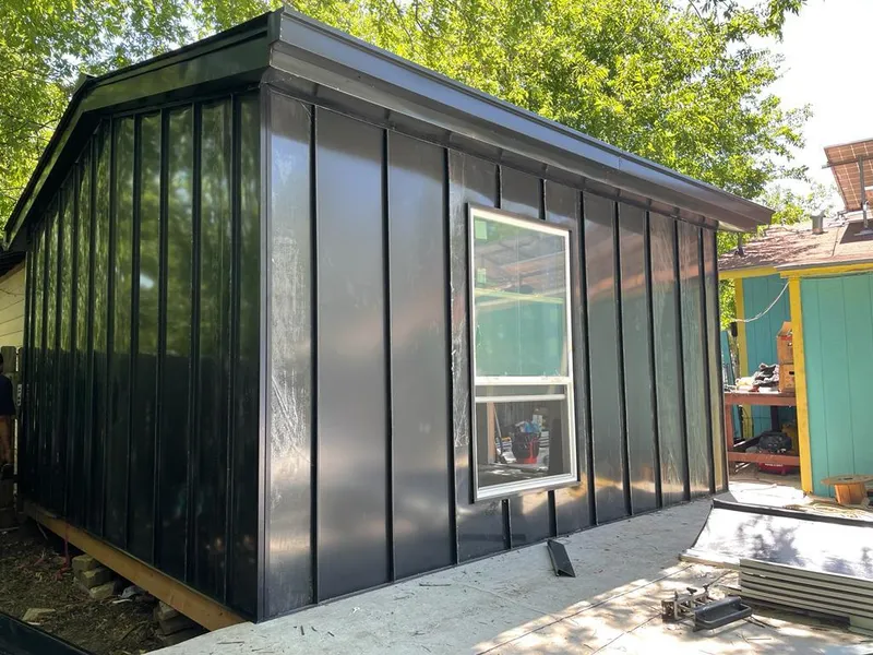Black standing seam metal wall panels for Roof Inspection in Walnut Park