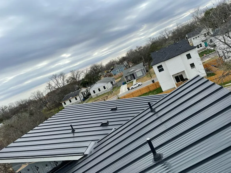 Standing seam metal roof panels with vents for Skylight Repair in Walnut Park